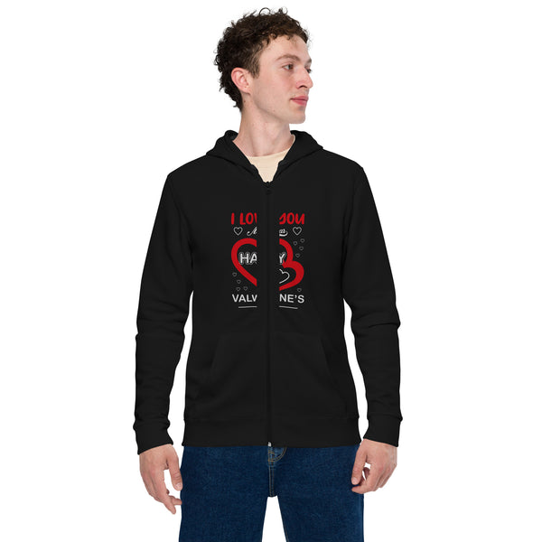 Unisex basic zip hoodie